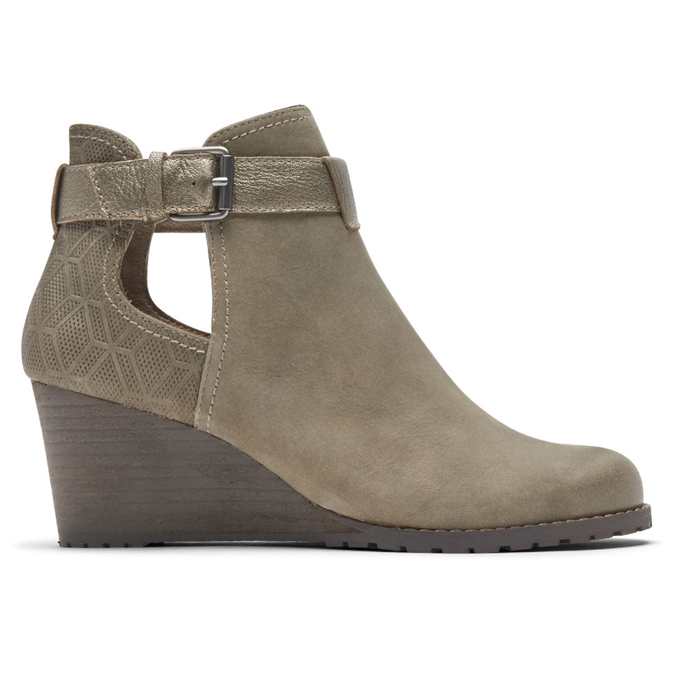 Rockport Boots Dame Grå - Cobb Hill Lucinda Open - TVYA65378